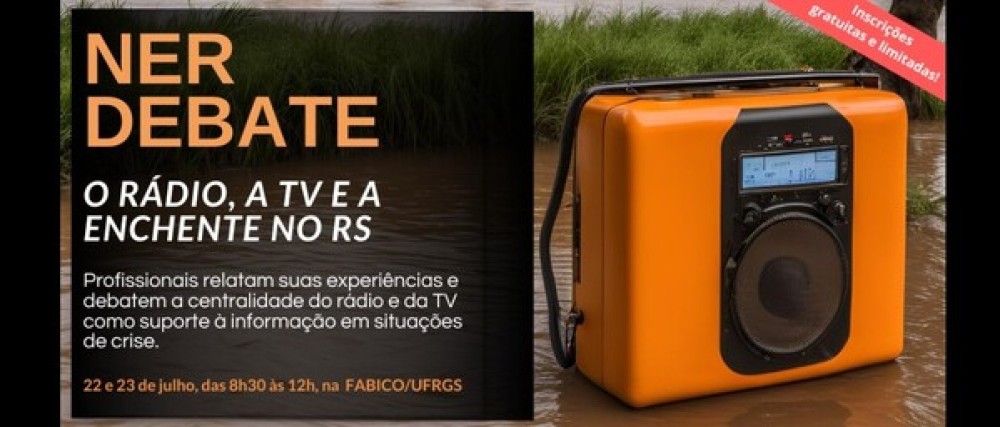 Grupo de pesquisa da UFRGS promove encontro com profissionais para debater o rádio, a TV e a enchente do RS