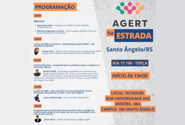 AGERT na ESTRADA – Santo Ângelo - 17/06, às 13h30