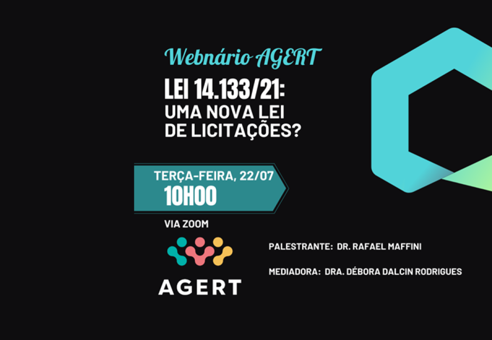 Webnário AGERT - 22/07/2025 às 10h